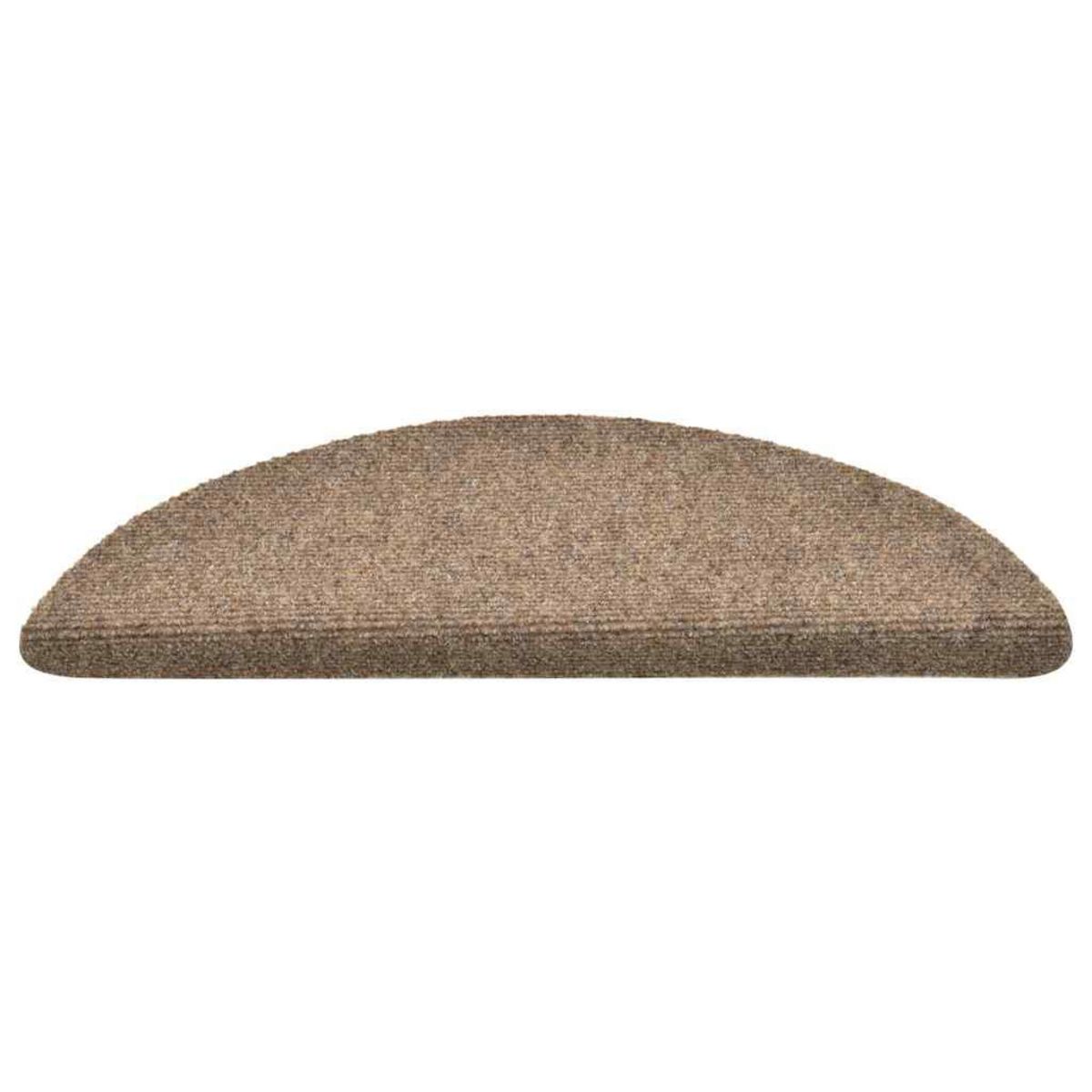 VIDAXL Tapis d'escalier auto-adhesifs 30 pcs creme 56x17x3 cm