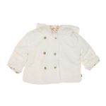 ELLE EST OU LA MER Manteau Sherpa  Doux Fille EOM Xaopol. Coloris disponibles : Blanc