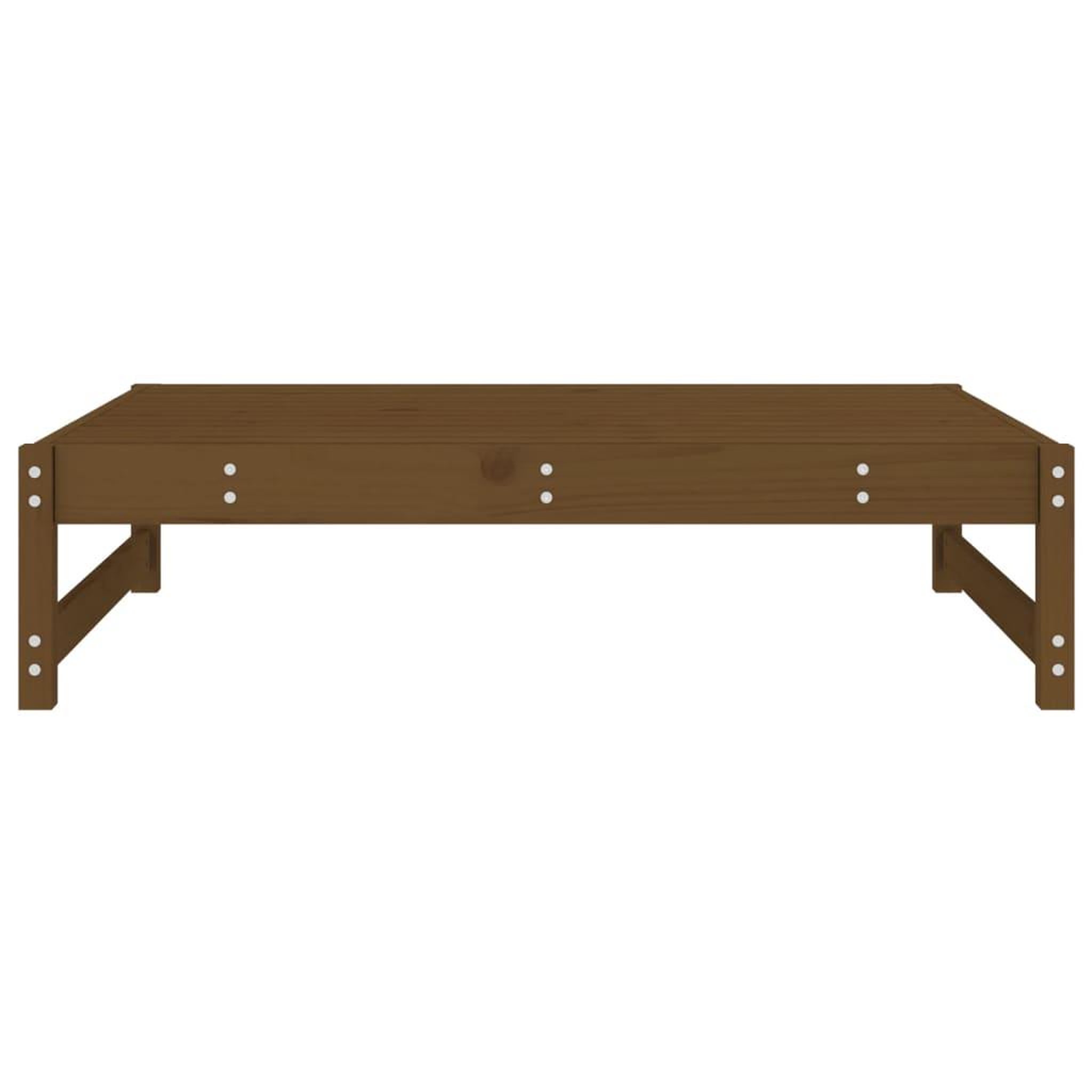 Voir la diapositive 4 : VIDAXL Repose-pied de jardin 120x80 cm marron miel bois de pin massif