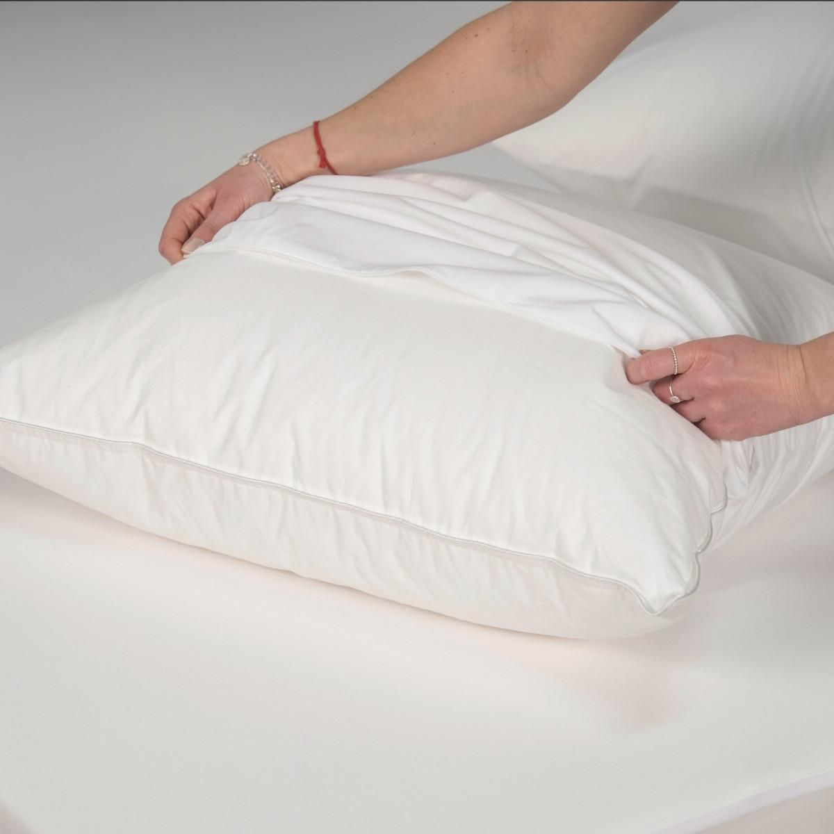 FUTURE HOME Lot de 2 protèges oreillers imperméables en jersey