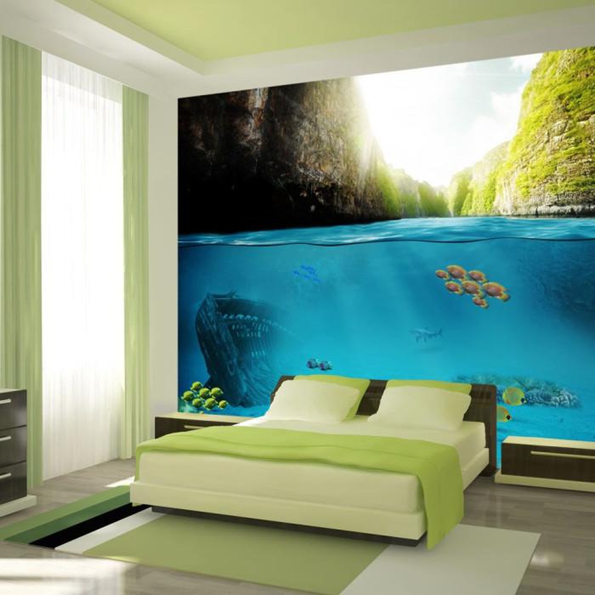 Paris Prix Papier Peint  Under the Waterline. Coloris disponibles : Multicolore