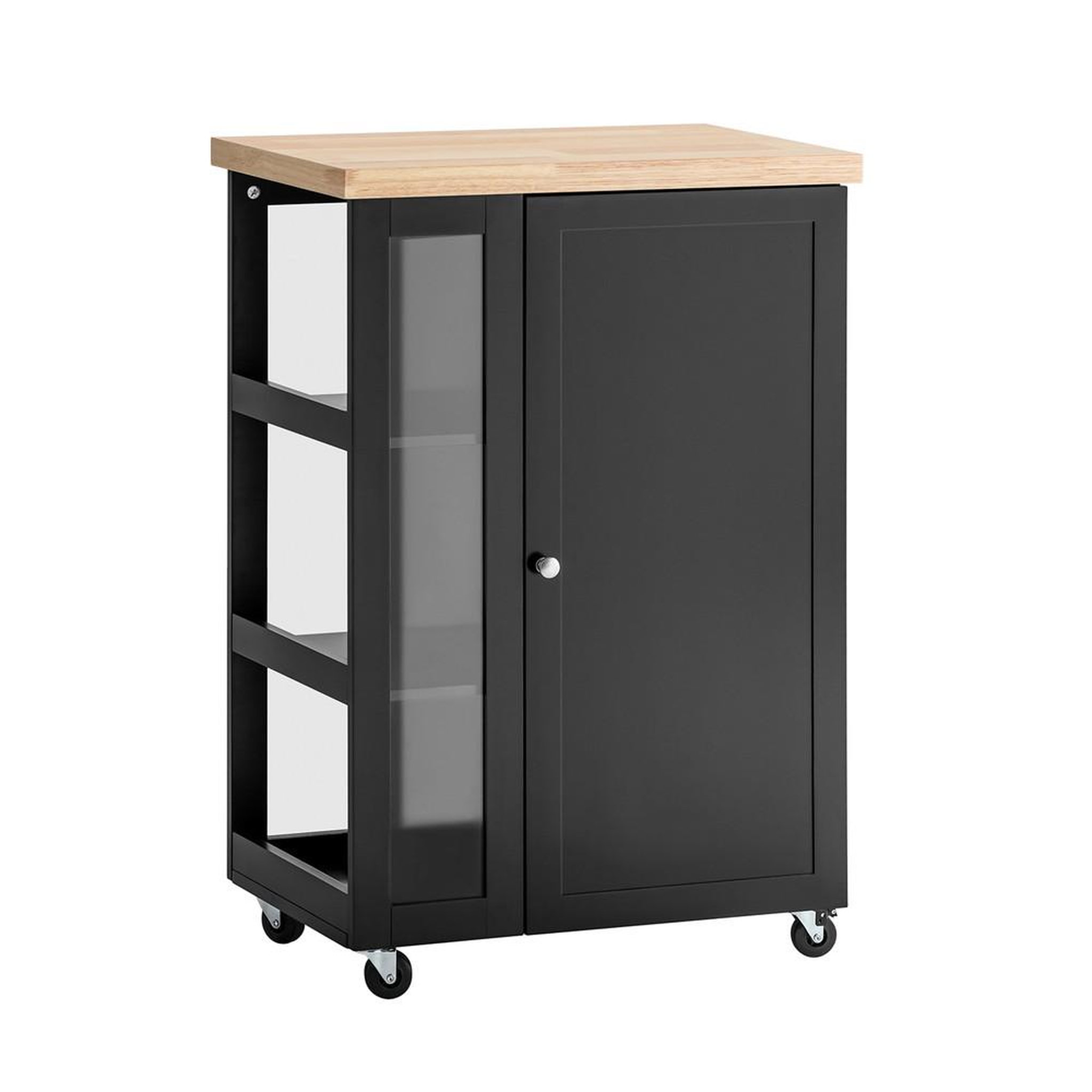 SOBUY SoBuy - Chariot De Cuisine à deux portes - Moderne - FKW75. Coloris disponibles : Blanc, Noir