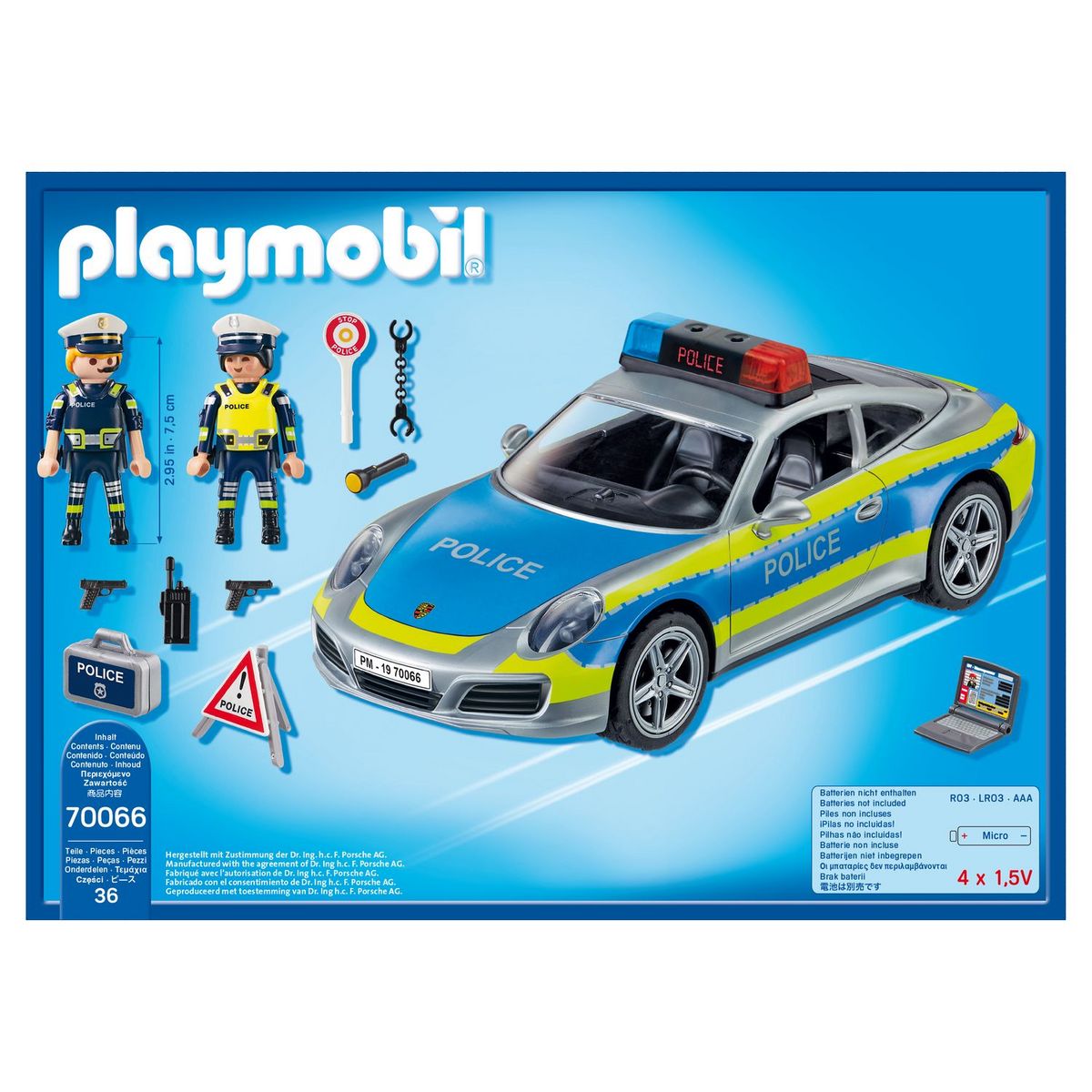 PLAYMOBIL 70066 - Porsche - 911 Carrera 4S police