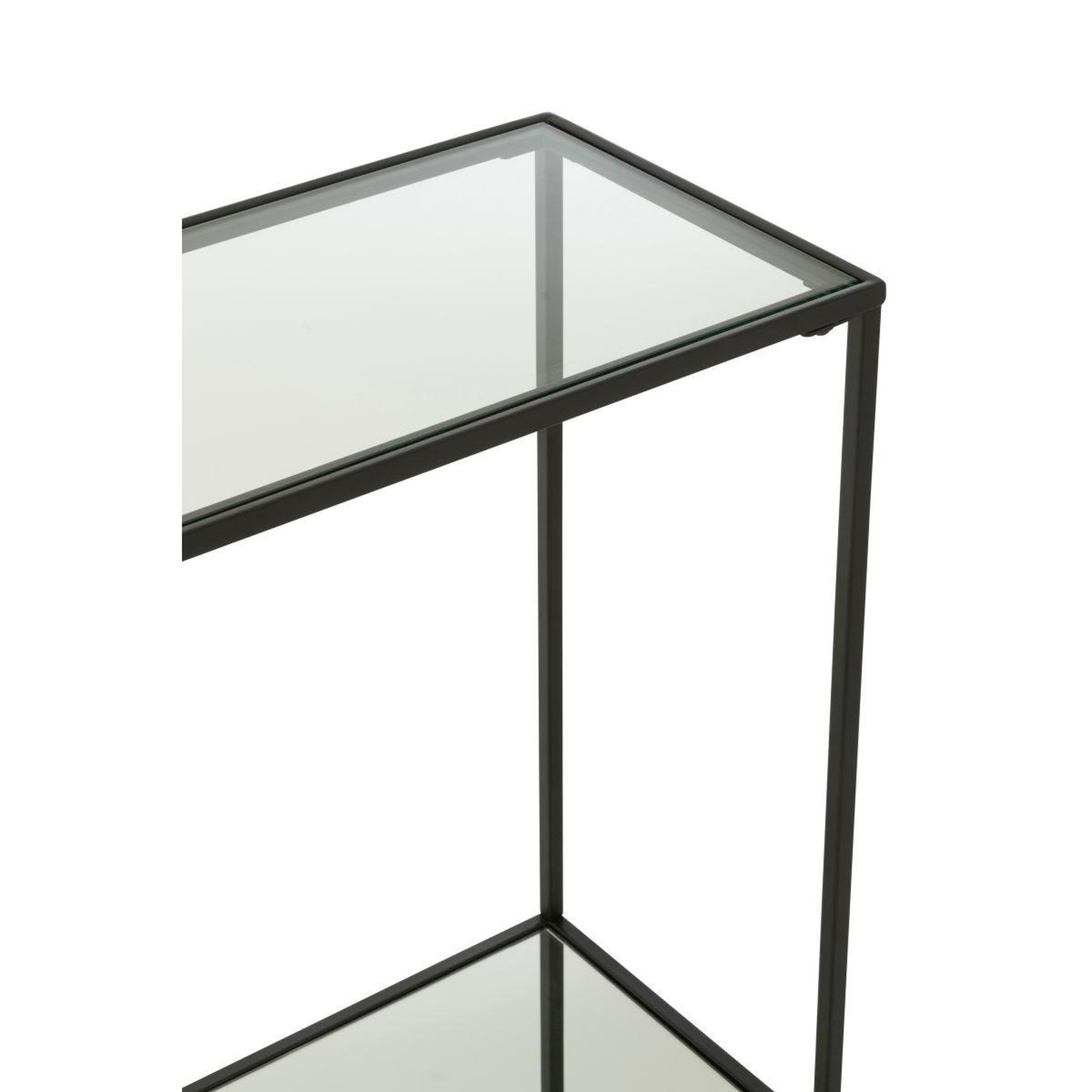 Voir la diapositive 5 : J-LINE Console en verre  lorie  132cm noir