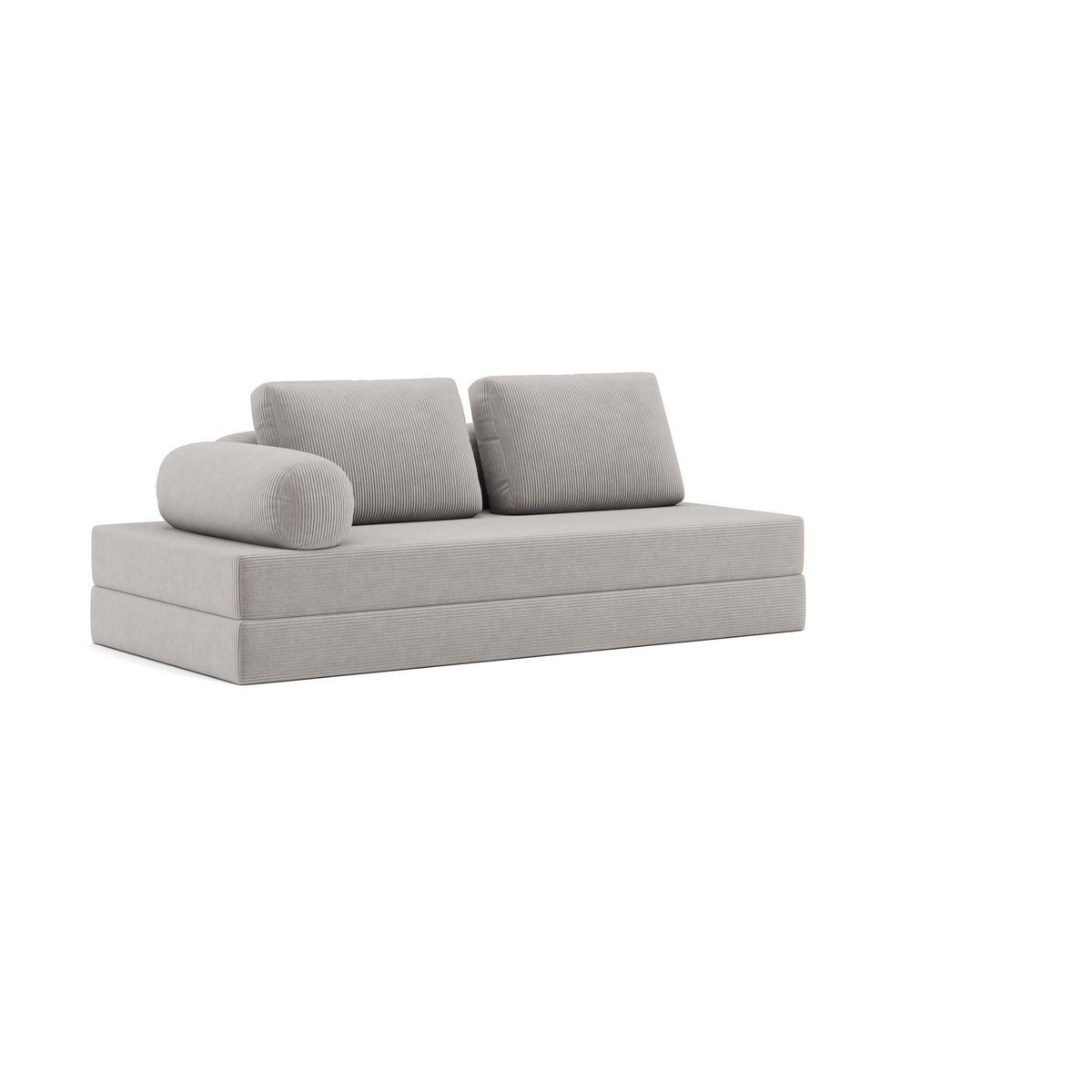 LISA DESIGN Lonny - canapé 3 places convertible en velours côtelé