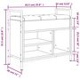 Voir la diapositive 6 : VIDAXL Banc a chaussures noir 65,5x32x57,5 cm bois d'ingenierie