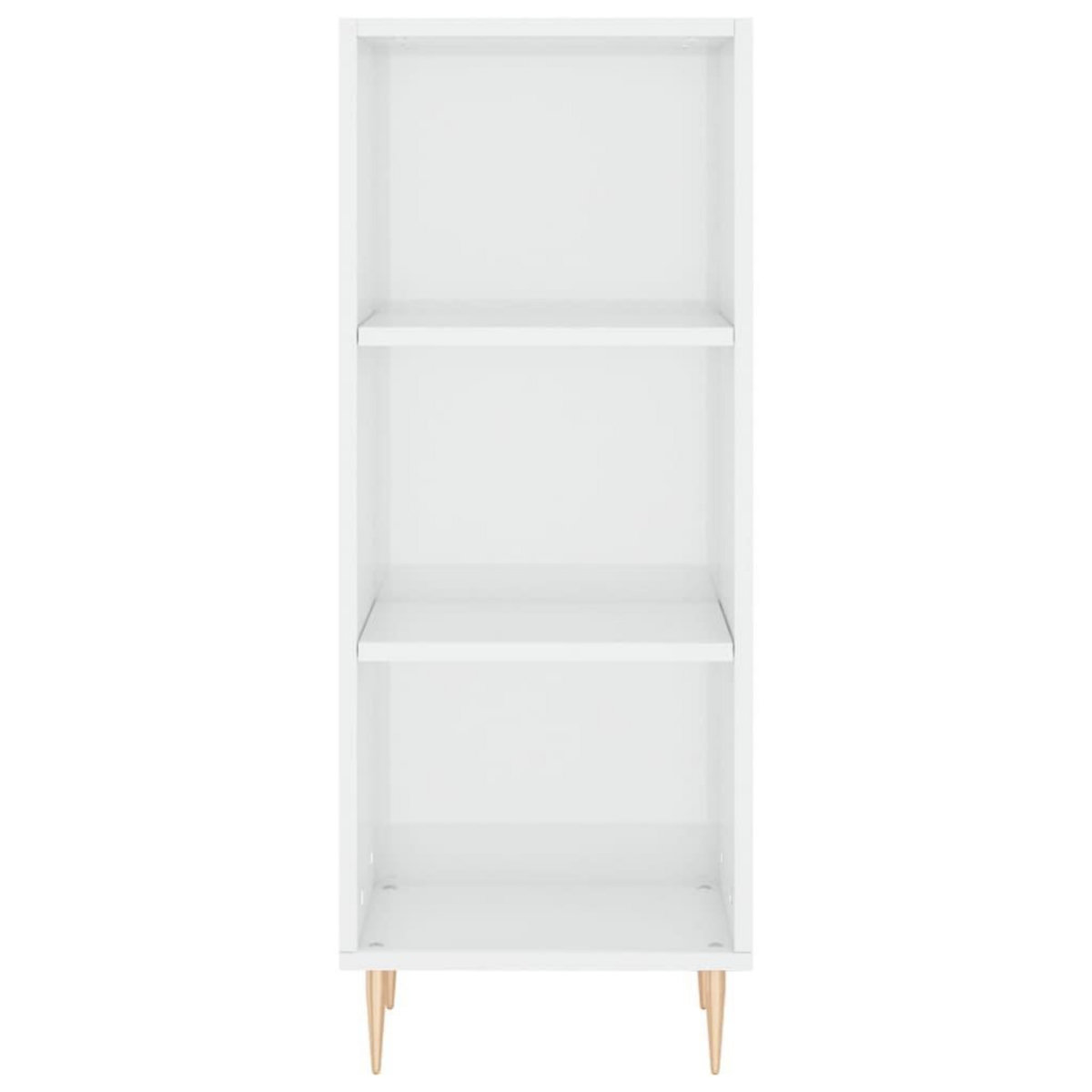 VIDAXL Buffet blanc brillant 34,5x32,5x90 cm bois d'ingenierie