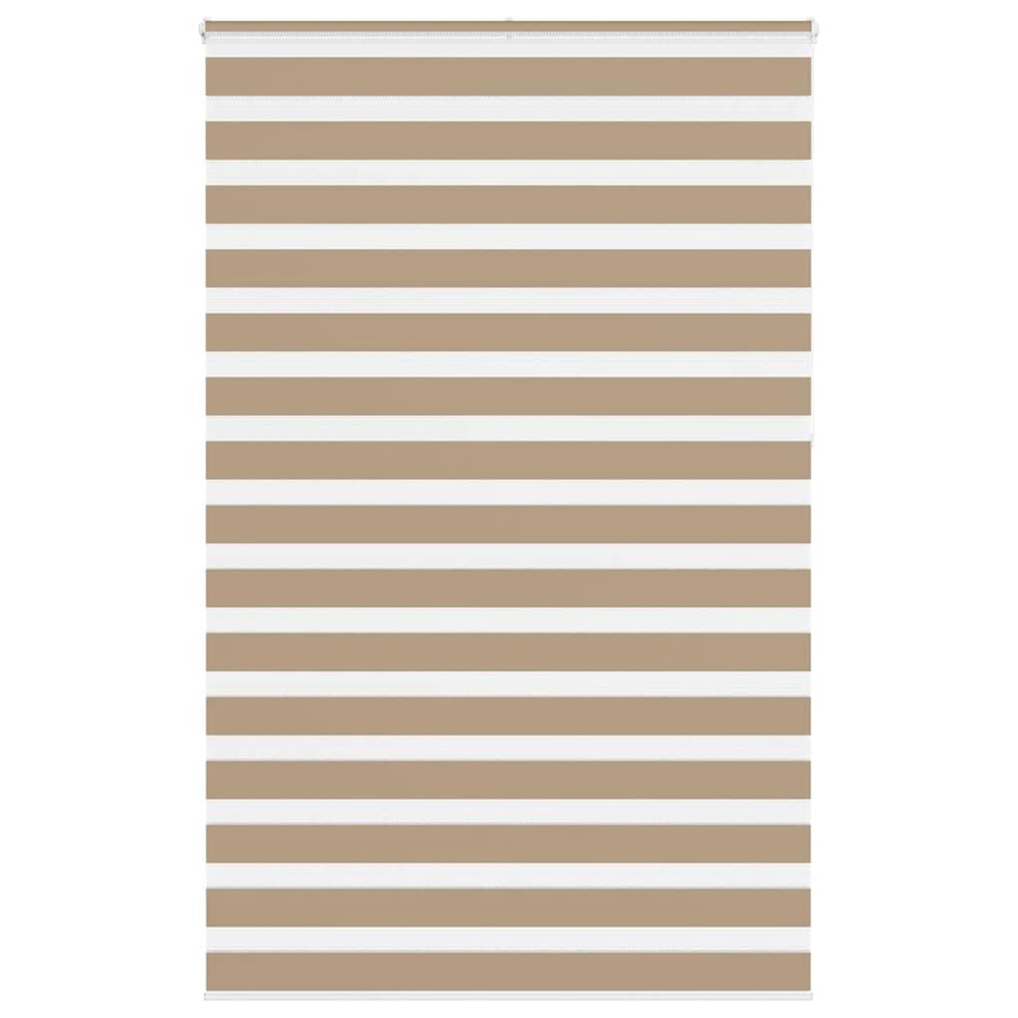VIDAXL Store zebre marron sable largeur du tissu 145,9 cm polyester