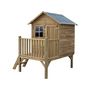 Voir la diapositive 3 : Habitat et Jardin Maisonnette en bois avec toboggan  Tomek