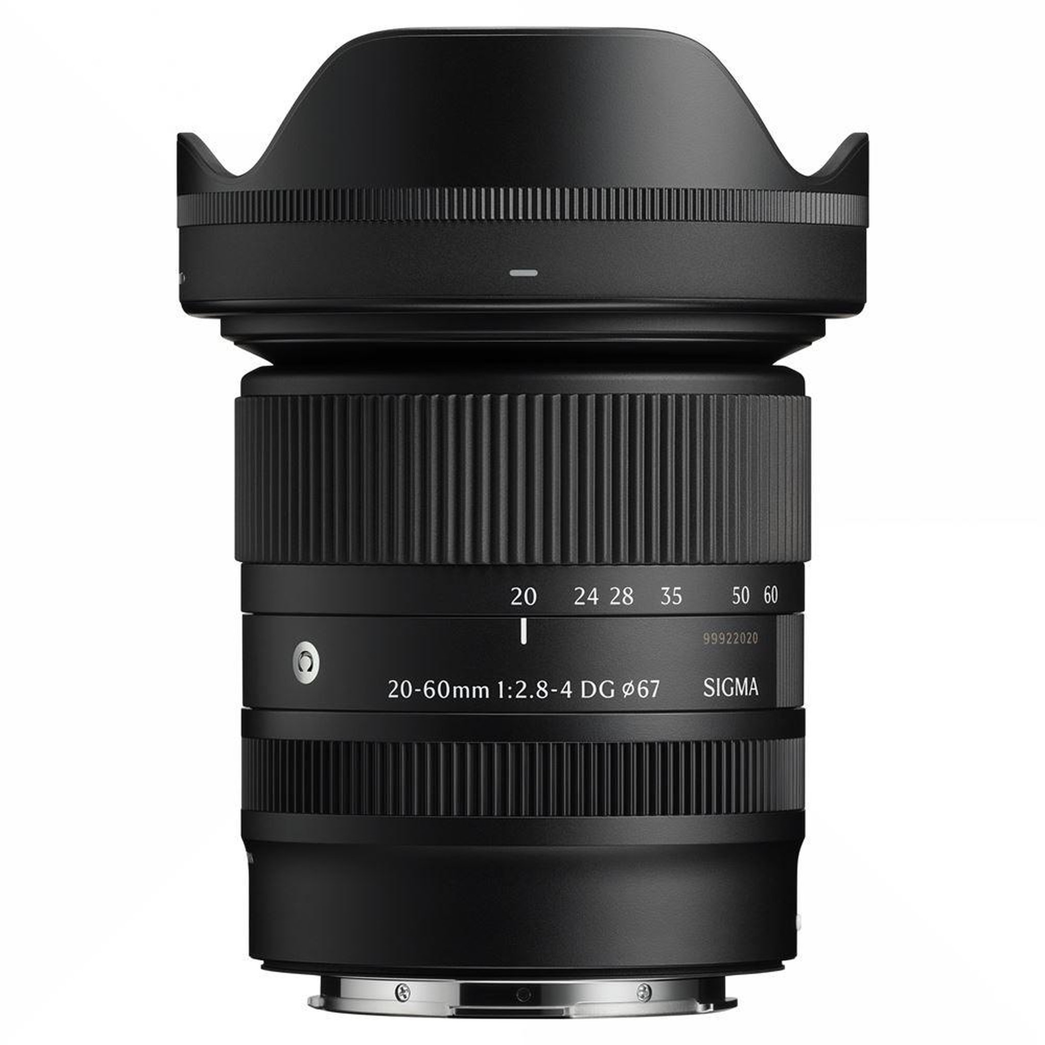 Sigma Objectif zoom 20-60 mm f/2.8-4 DG Contemporary L-mount plein format noir, autofocus HLA, protection anti-poussière et projections d'eau