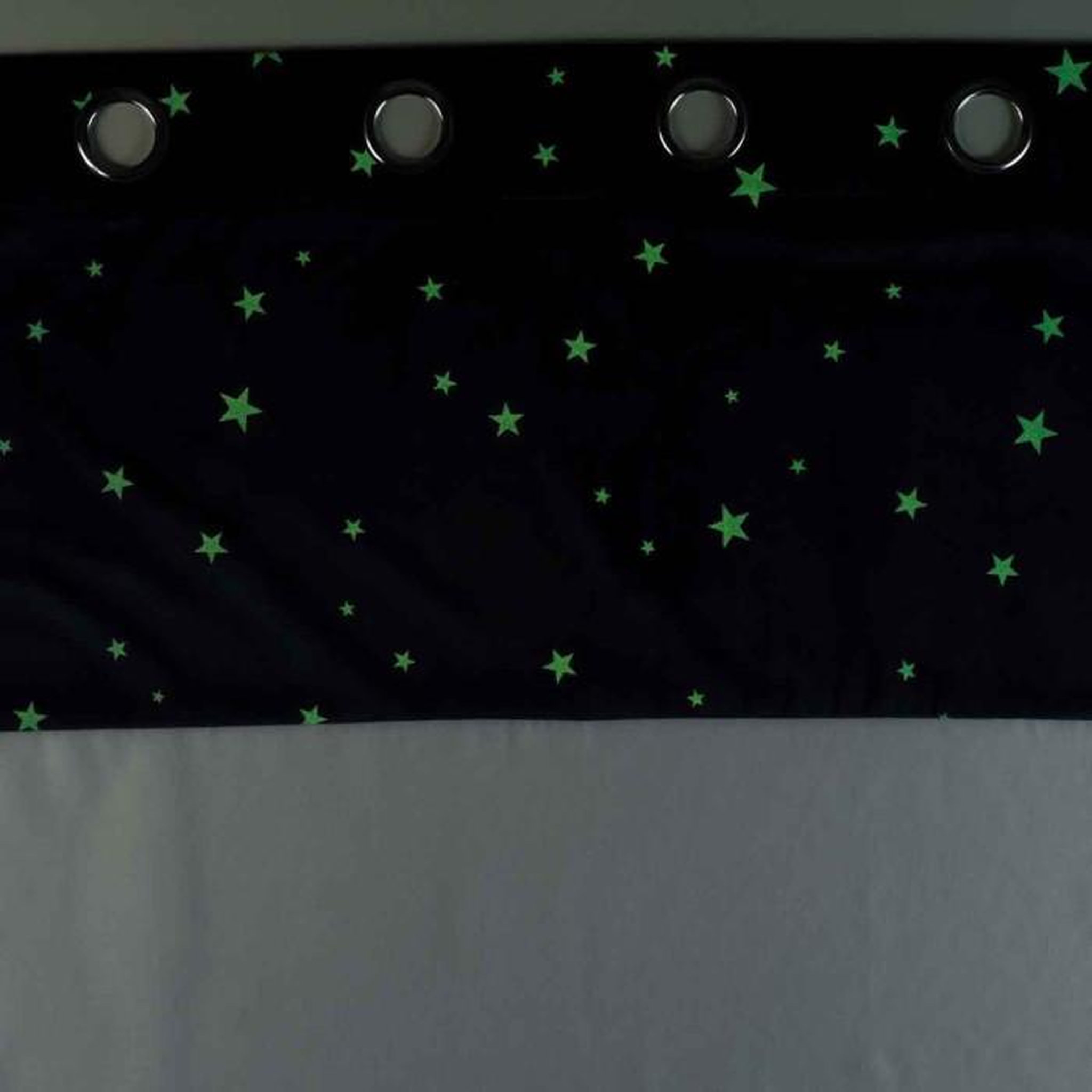 Voir la diapositive 6 : Paris Prix Rideau Voilage Phosphorescent  Moonlight  140x240cm Bleu
