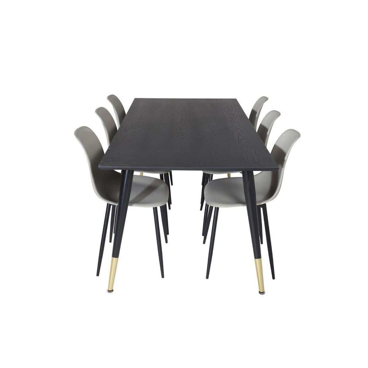 Paris Prix Table à Manger Design  Dipp  180cm Noir & Or