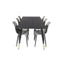 Voir la diapositive 3 : Paris Prix Table à Manger Design  Dipp  180cm Noir & Or