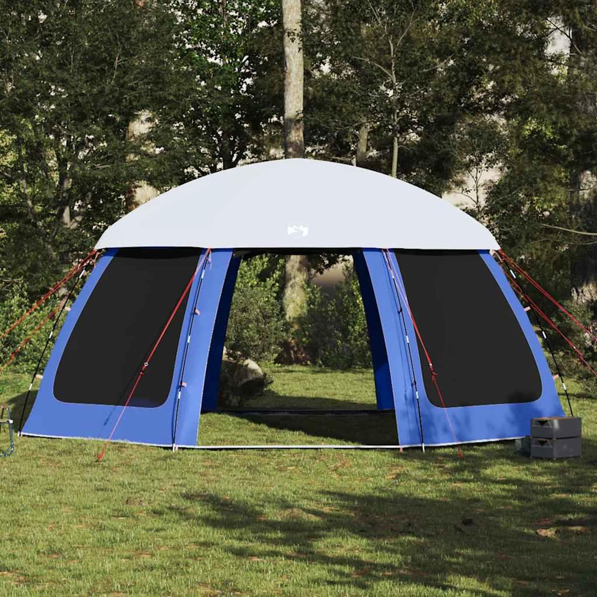 Voir la diapositive 4 : VIDAXL Tente de piscine moustiquaire amovible parois maille bleu azur
