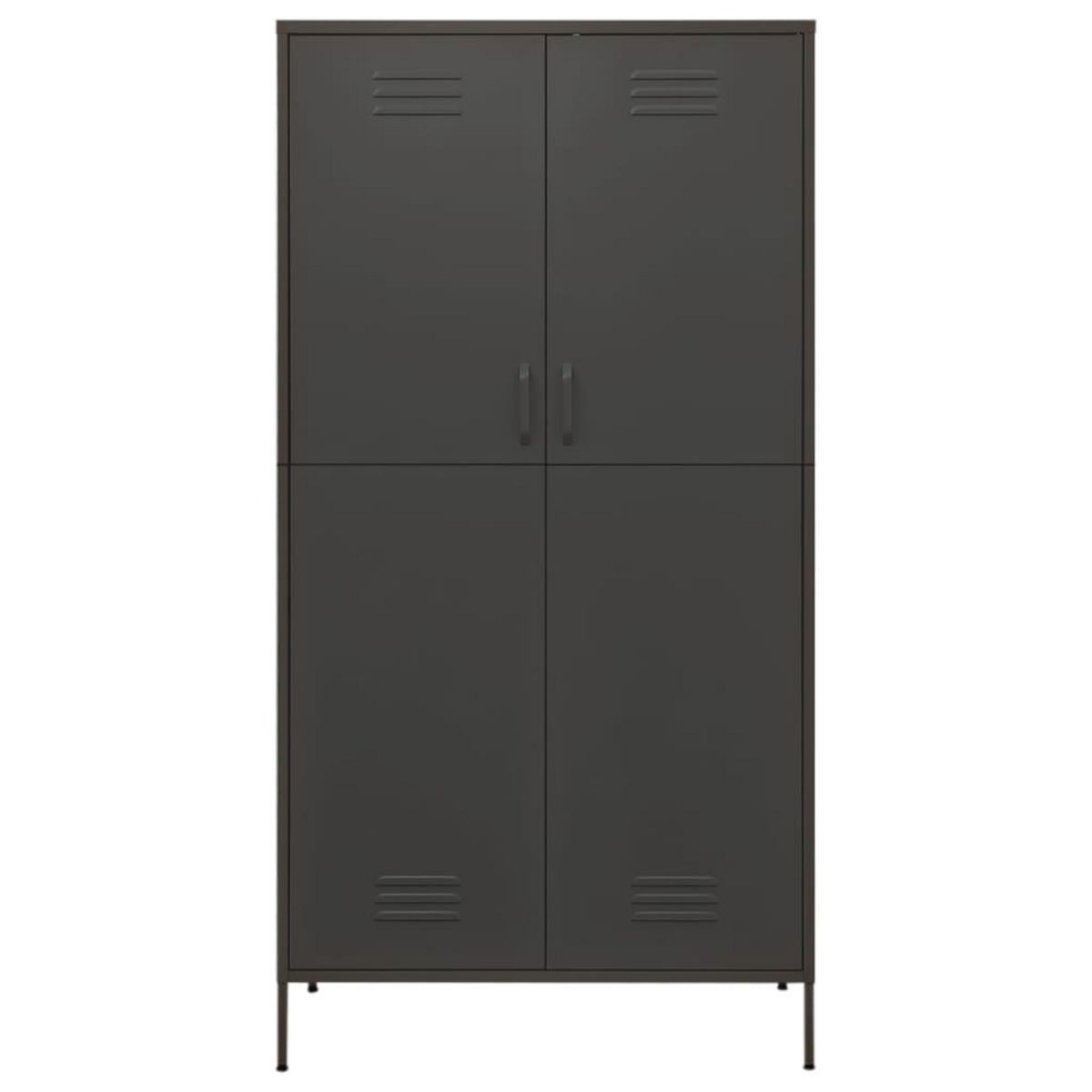 VIDAXL Garde-robe Anthracite 90x50x180 cm Acier