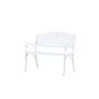 Voir la diapositive 4 : Paris Prix Banc de Jardin Design  Mafra  100cm Blanc