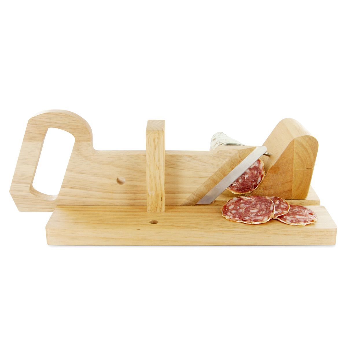 Trancheuse à charcuterie en bois
