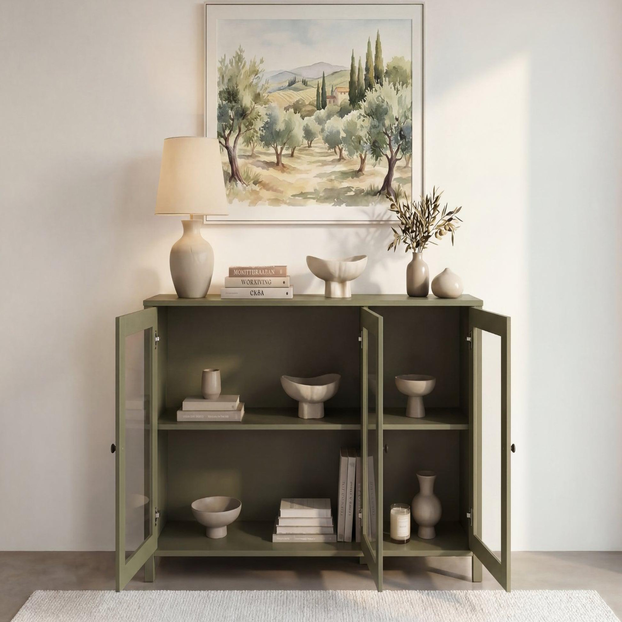 Voir la diapositive 4 : CASANOVA PARIS Eve - buffet 142cm en pin vert