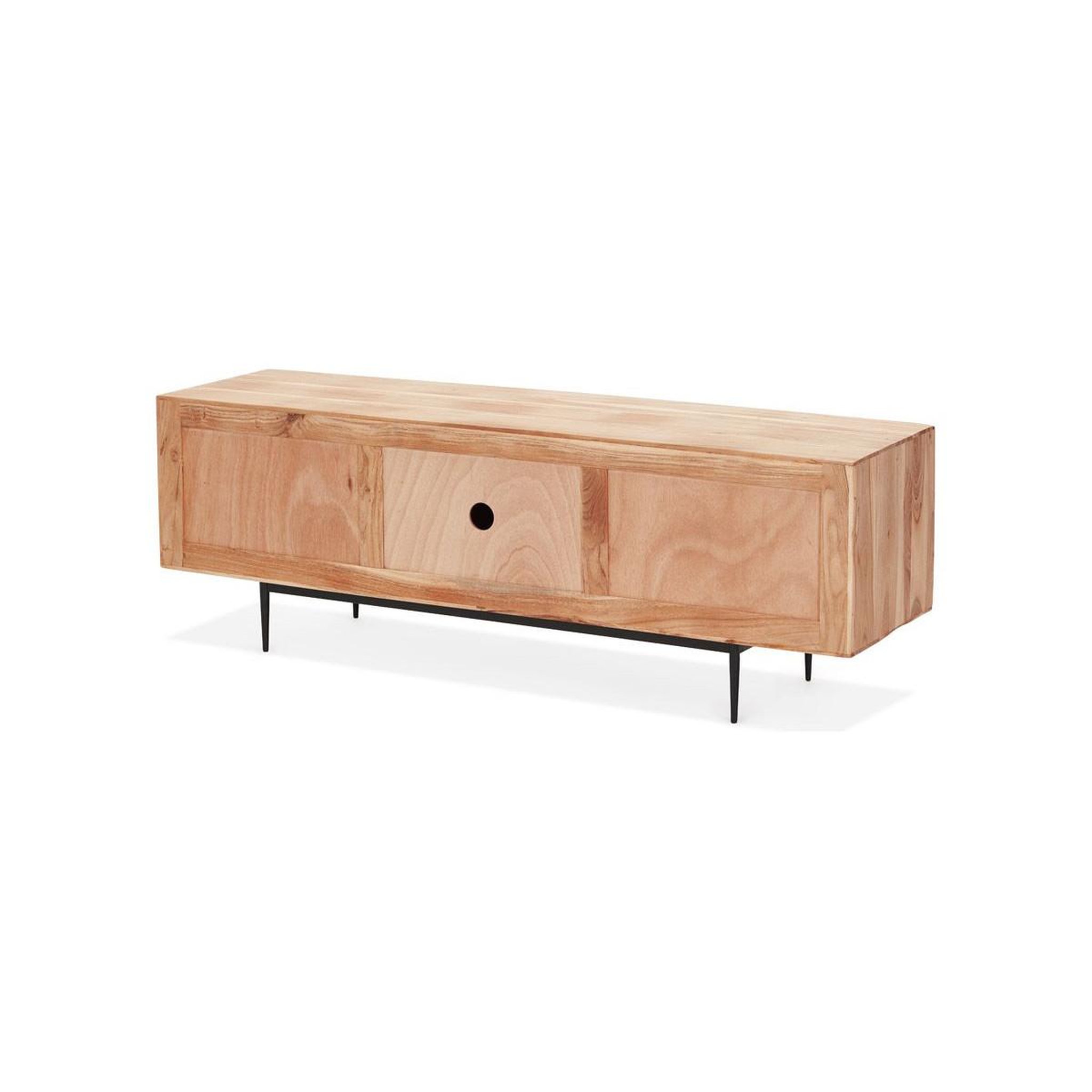 Voir la diapositive 6 : Paris Prix Meuble tv 3 portes en bois  myriam  147cm naturel