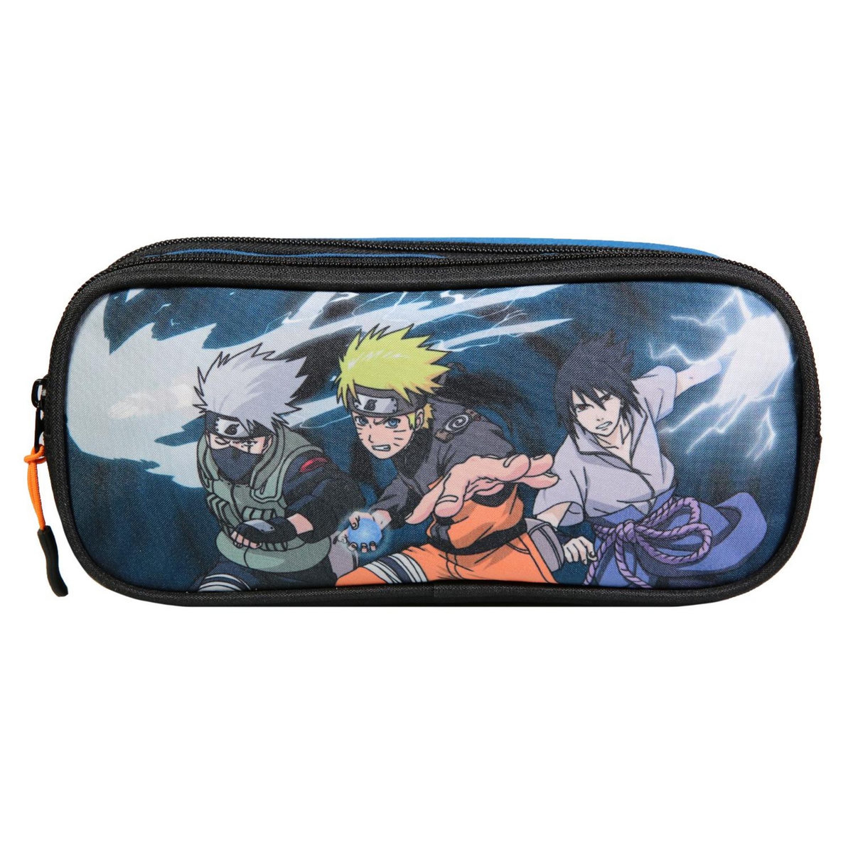 Bagtrotter BAGTROTTER  Trousse scolaire 2 compartiments Naruto Bleu