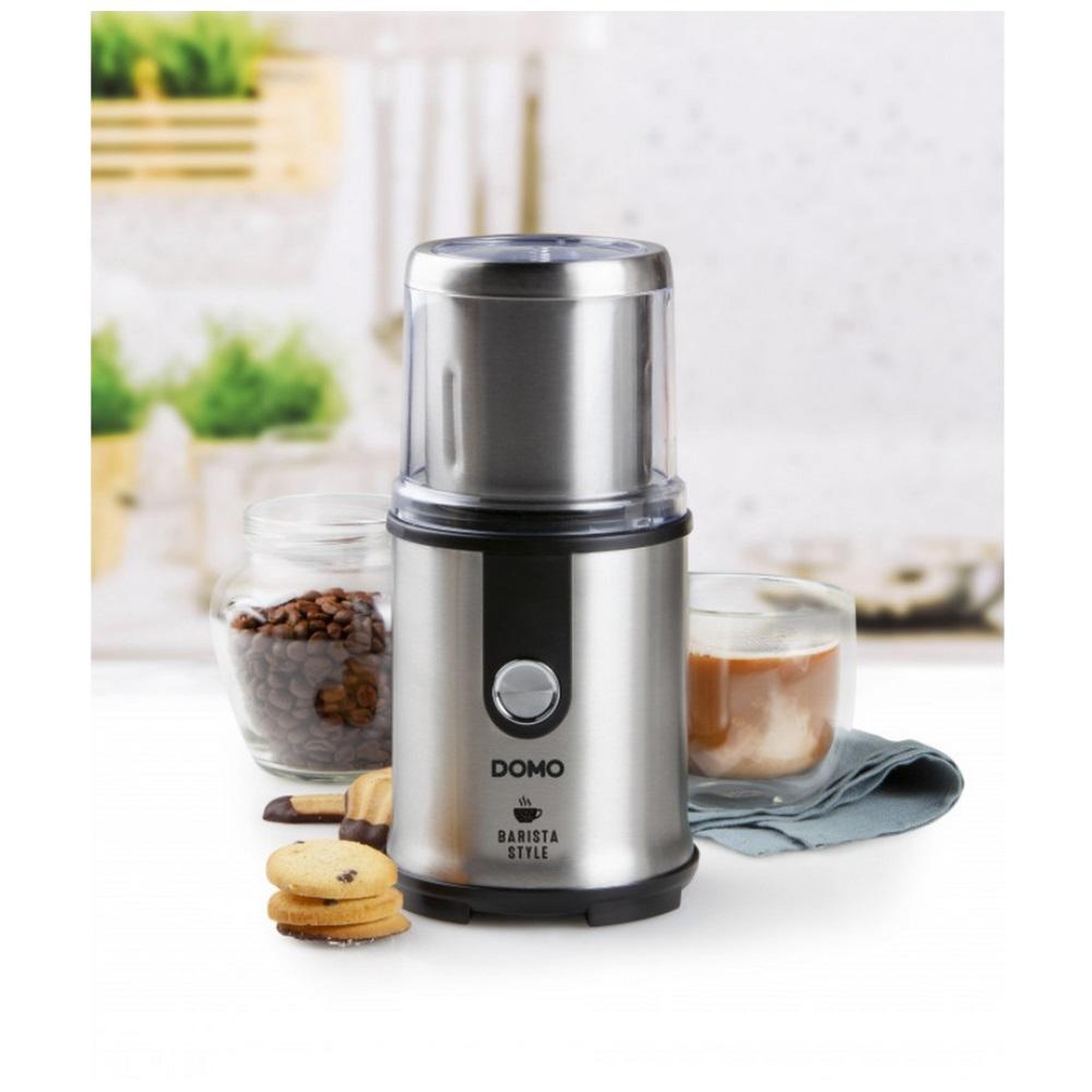 Voir la diapositive 3 : Domo Moulin à café 110g 300w, inox - do723k