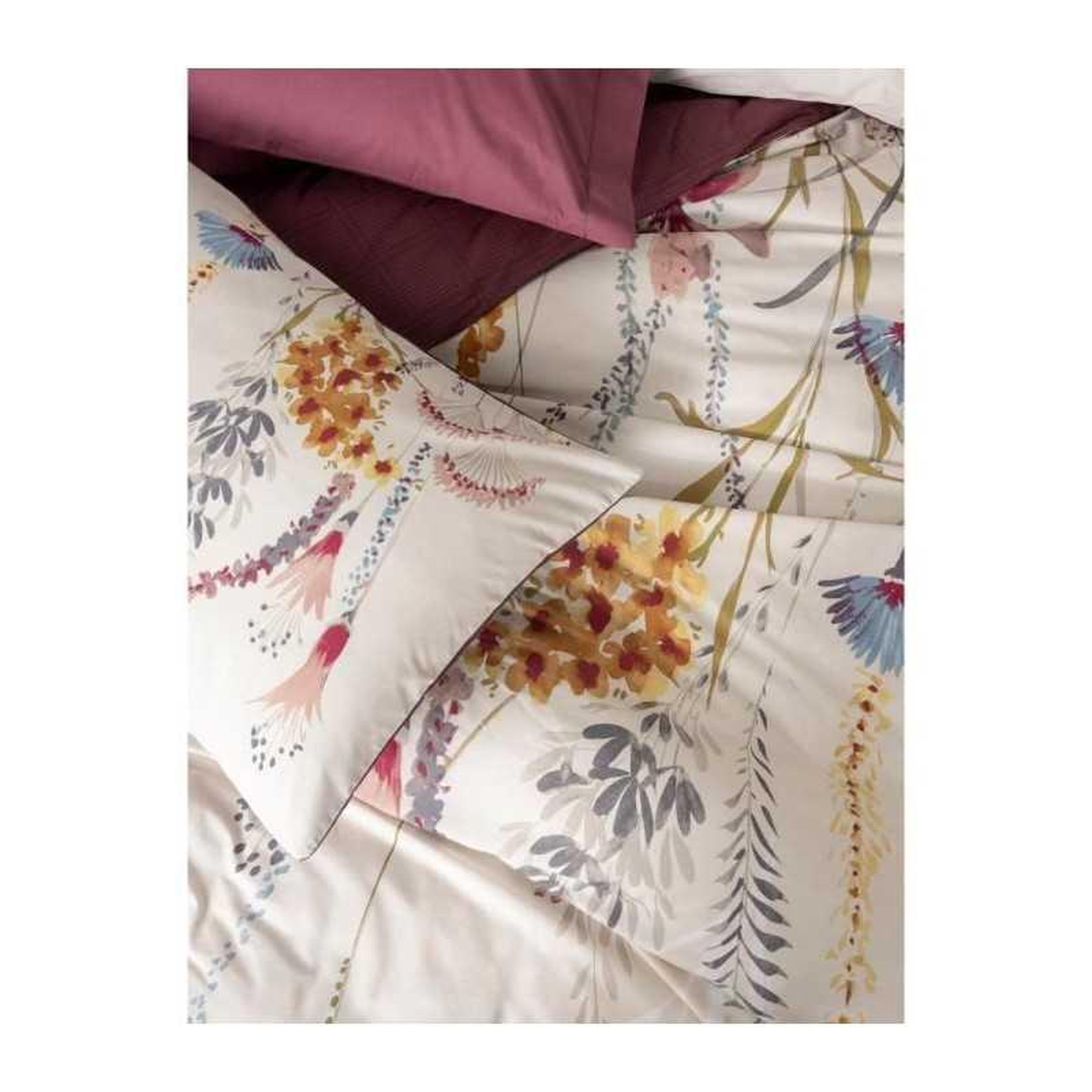 Voir la diapositive 2 : GENERIQUE Parure de lit - 129CTN64843 - 1 housse de couette 220 x 240 cm + 2 taies d'oreiller 60 x 60 cm - 100% coton ranforcé - Rouge