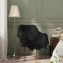 Voir la diapositive 1 : VIDAXL Housse de chaise en peau de mouton islandaise Noir 70x110 cm