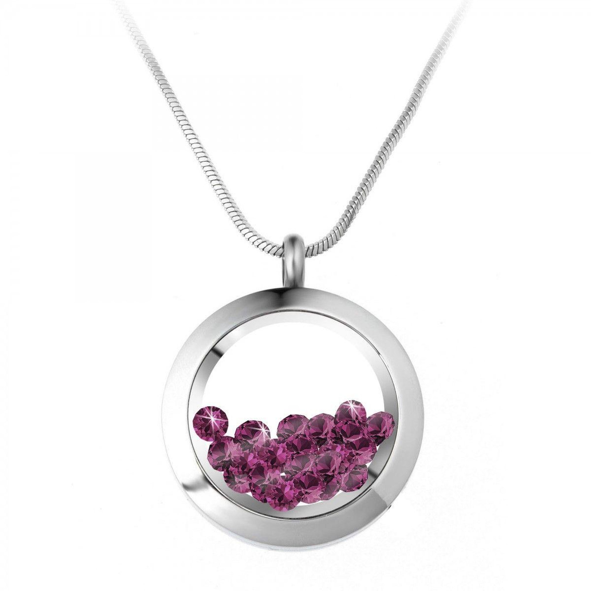 SC CRYSTAL Collier rond SC Crystal orné de Cristaux scintillants