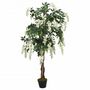 Voir la diapositive 2 : VIDAXL Glycine artificielle 1260 feuilles 180 cm vert et blanc