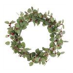 RICO DESIGN Couronne de baies rouges Ø 25,5 cm