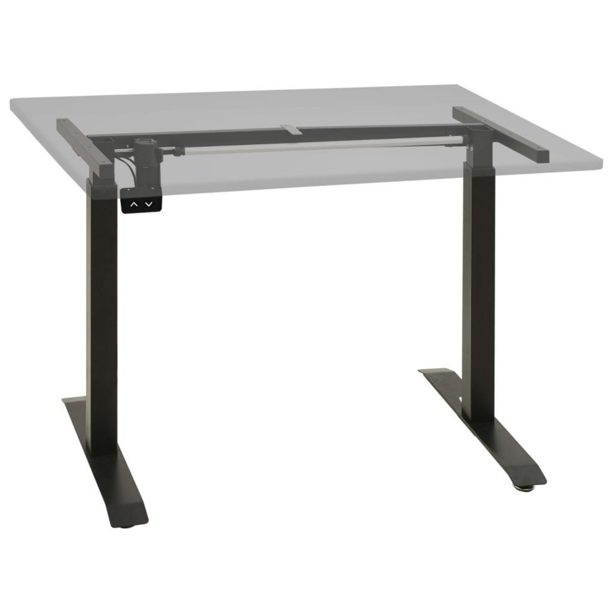 VIDAXL Cadre de bureau motorise electrique reglable en hauteur Noir