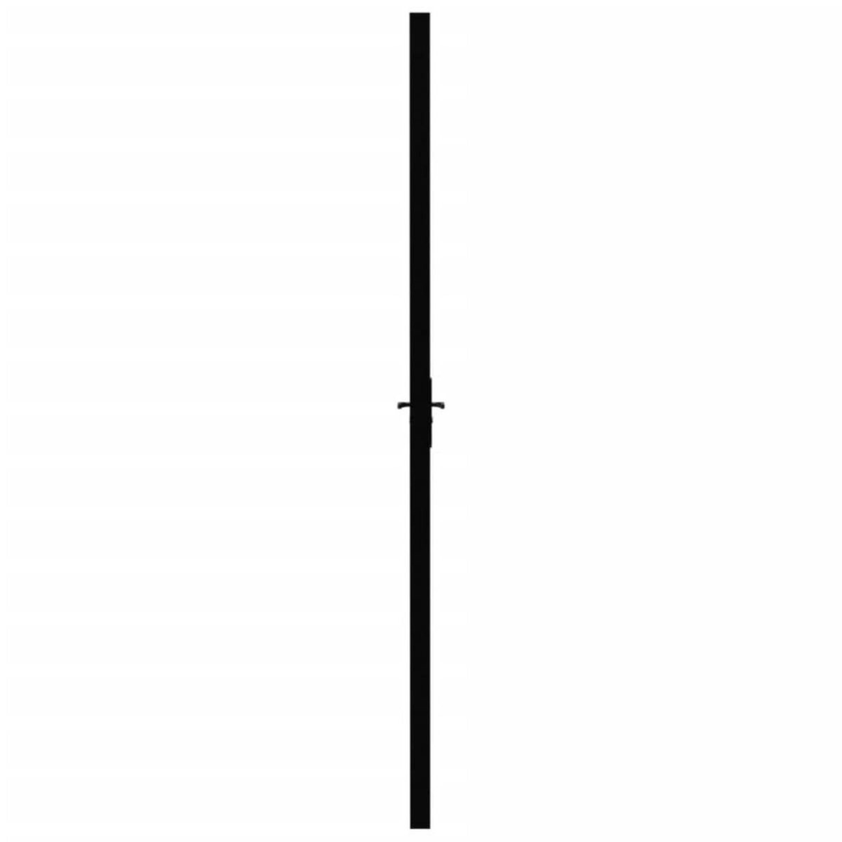 VIDAXL Porte interieure Verre ESG et aluminium 102,5x201,5 cm Noir