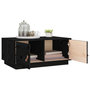 Voir la diapositive 5 : VIDAXL Table basse Noir 80x50x35 cm Bois massif de pin