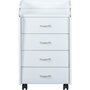 Voir la diapositive 3 : Caisson rangement pour bureau 4 tiroirs L40cm JOVI