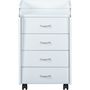 Voir la diapositive 3 : Caisson rangement pour bureau 4 tiroirs L40cm JOVI