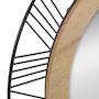 Voir la diapositive 2 : ATMOSPHERA Miroir Rond en Métal & Bois  Joe  45cm Noir