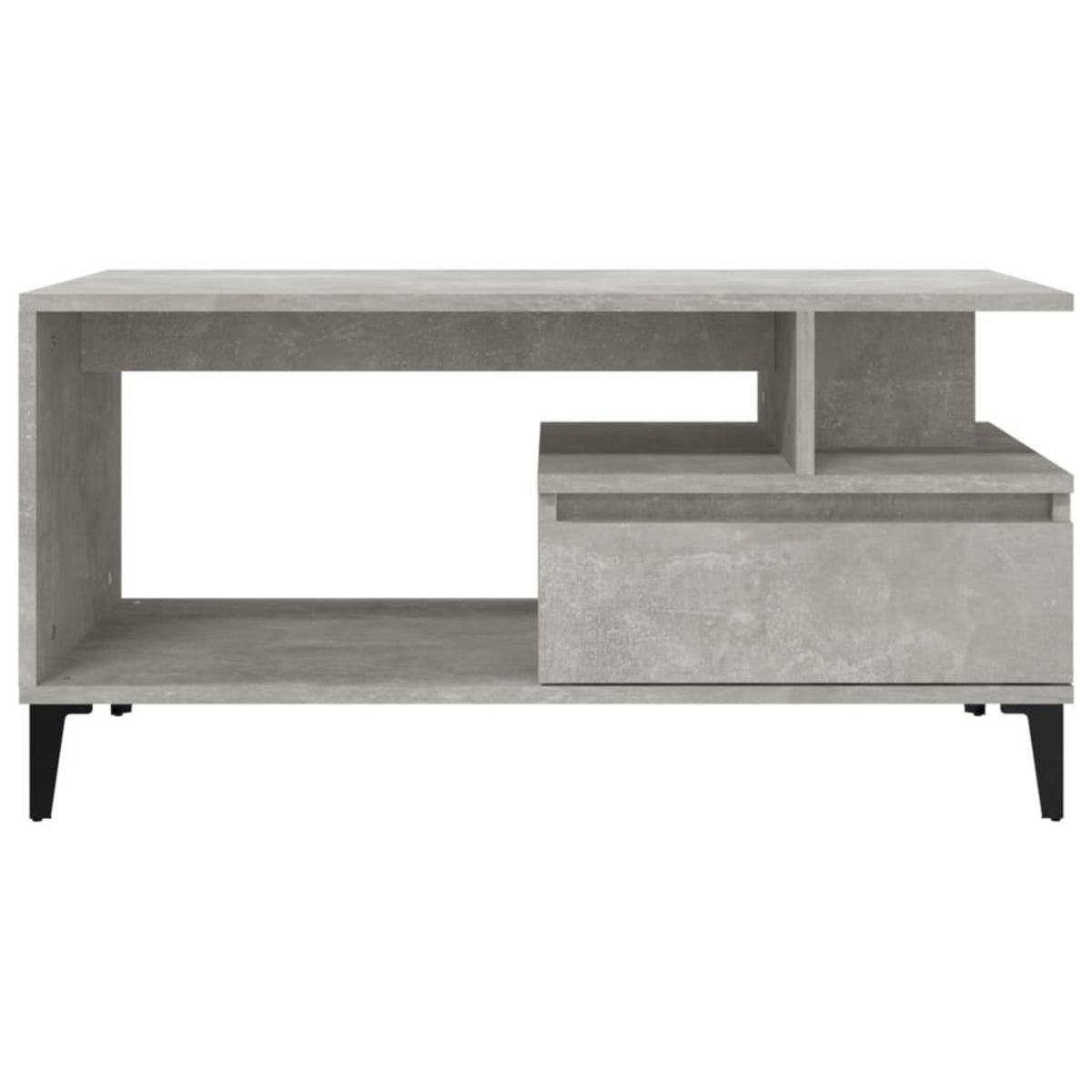 VIDAXL Table basse Gris beton 90x49x45 cm Bois d'ingenierie