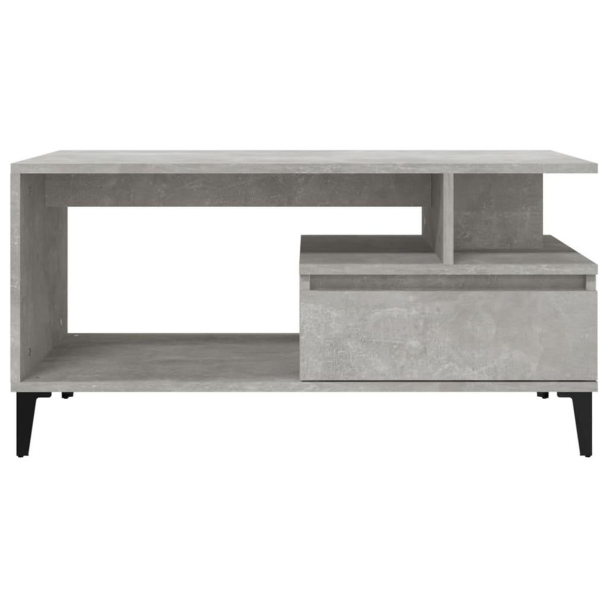 VIDAXL Table basse Gris beton 90x49x45 cm Bois d'ingenierie