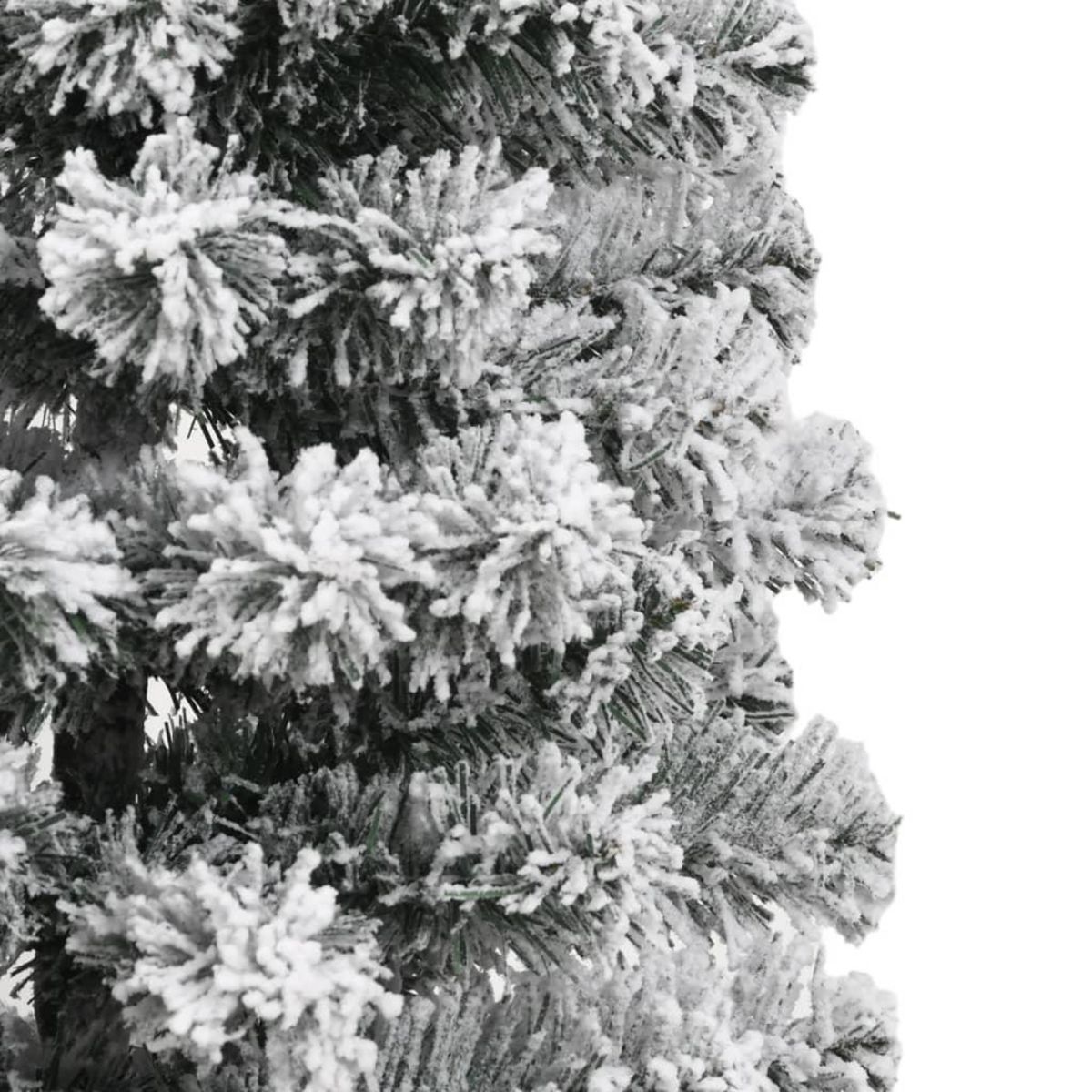 VIDAXL Sapin de Noël artificiel a charnieres avec neige floquee 150 cm