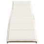 Voir la diapositive 4 : VIDAXL Chaises longues lot de 2 avec coussins beige resine tressee