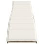 Voir la diapositive 4 : VIDAXL Chaises longues lot de 2 avec coussins beige resine tressee