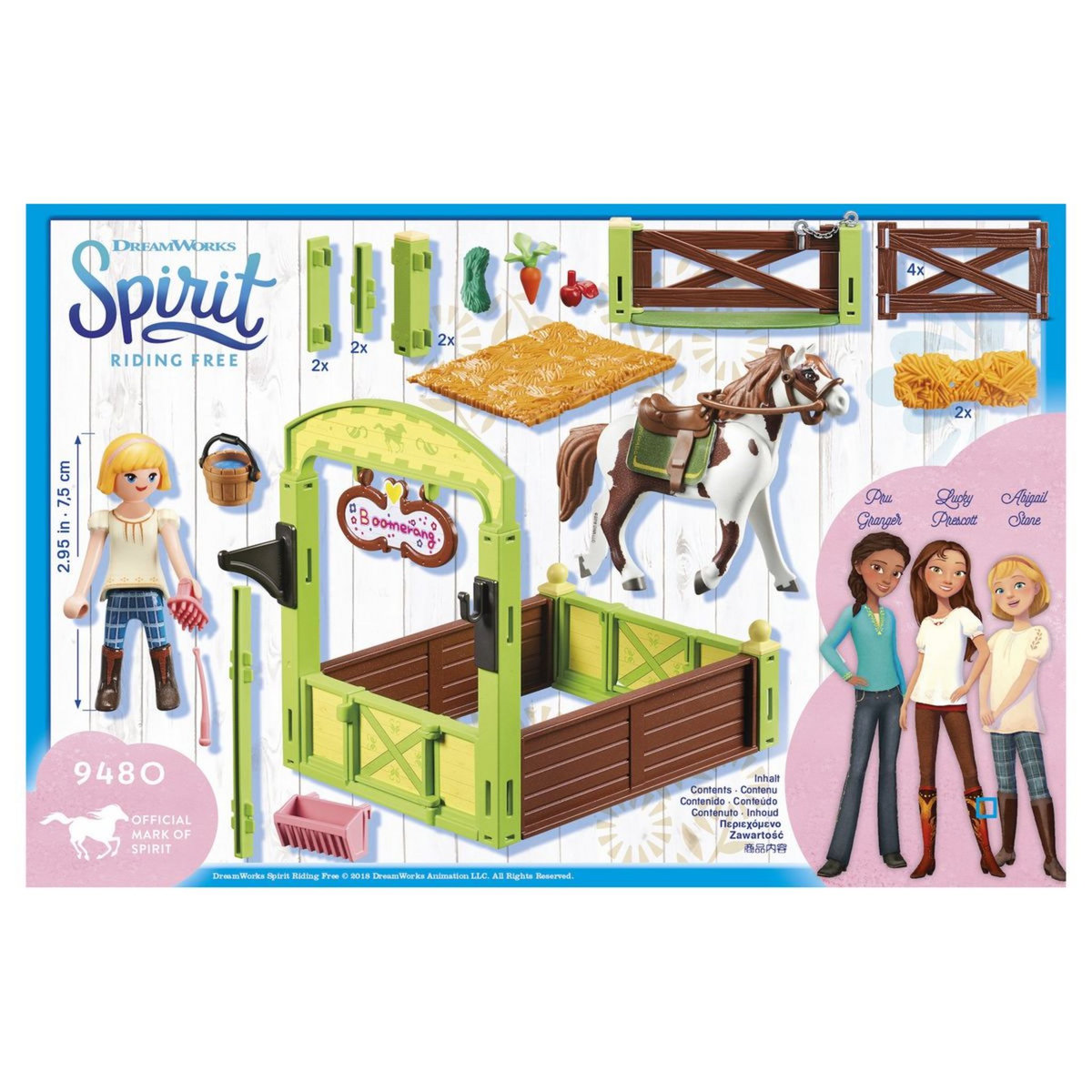 PLAYMOBIL 9480 - Spirit - Abigaëlle et Boomerang avec box