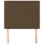 Voir la diapositive 3 : VIDAXL Tetes de lit 2 pcs Marron Fonce 90x5x78/88 cm Tissu
