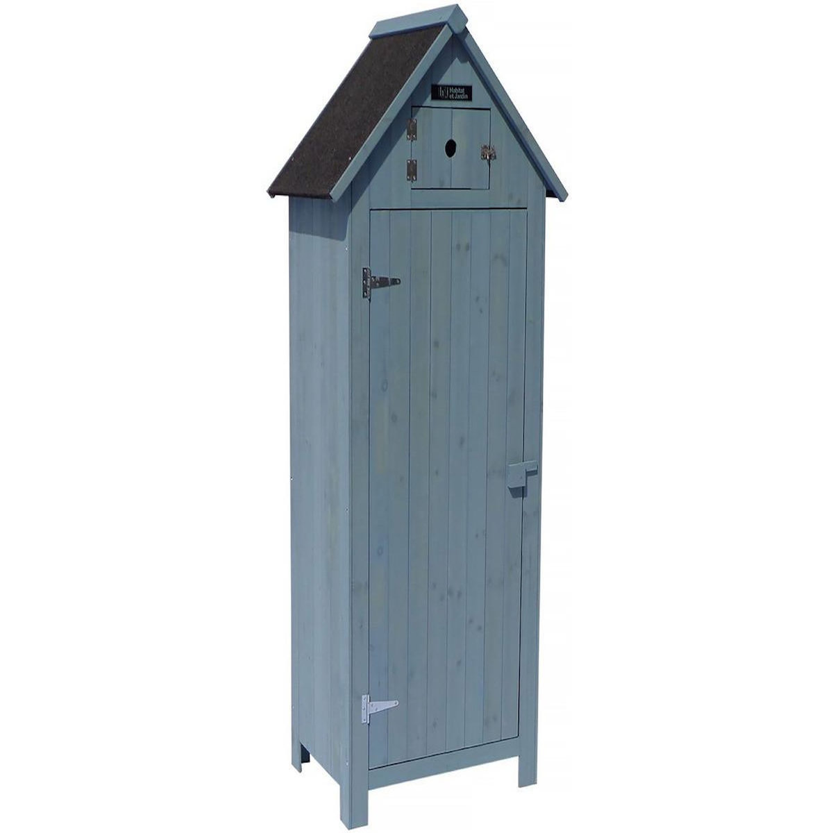 Habitat et Jardin Armoire de jardin  Cabanon  - 77 x 54.5 x 179 cm - Bleu ciel