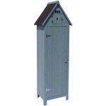 Habitat et Jardin Armoire de jardin  Cabanon  - 77 x 54.5 x 179 cm - Bleu ciel