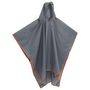Voir la diapositive 3 : VIDAXL Poncho de pluie avec capuche design 2 en 1 gris et orange