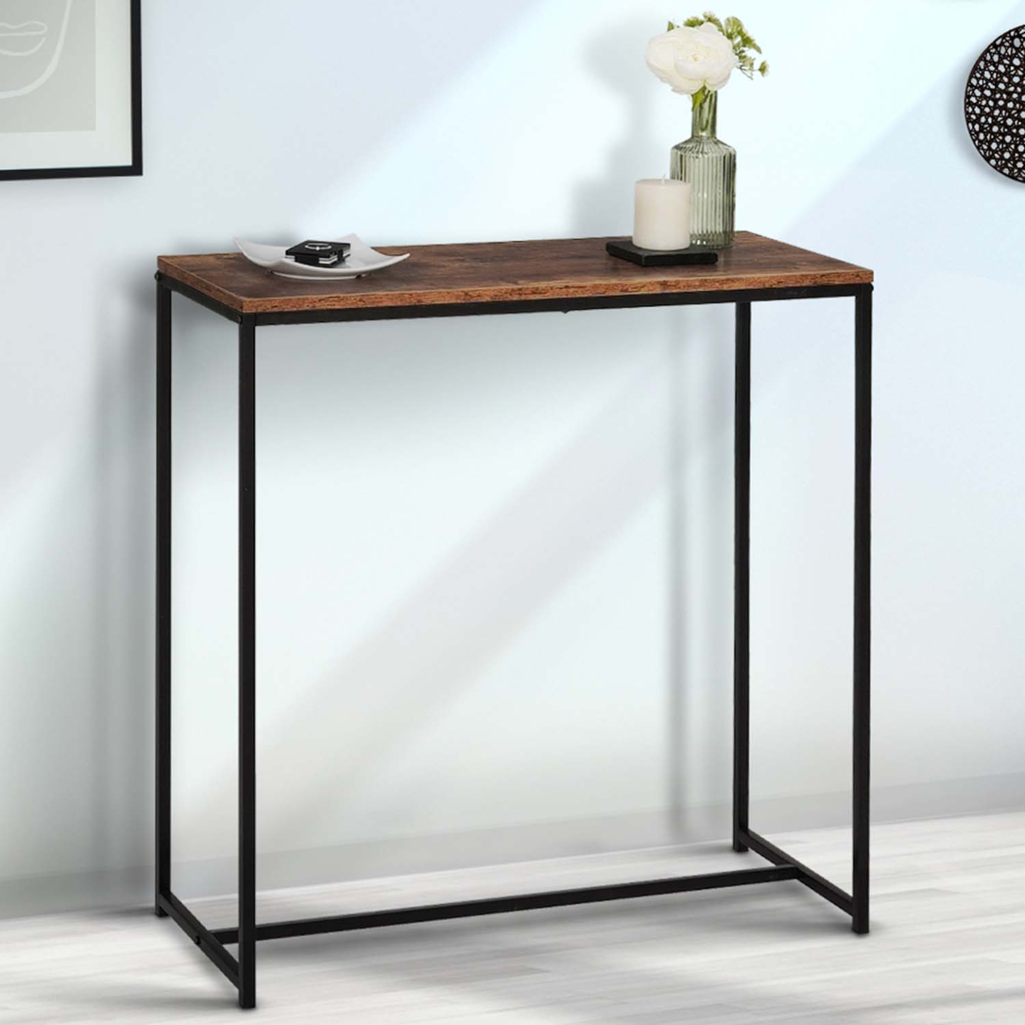 Voir la diapositive 2 : ID MARKET Console dayton plateau effet vieilli design industriel