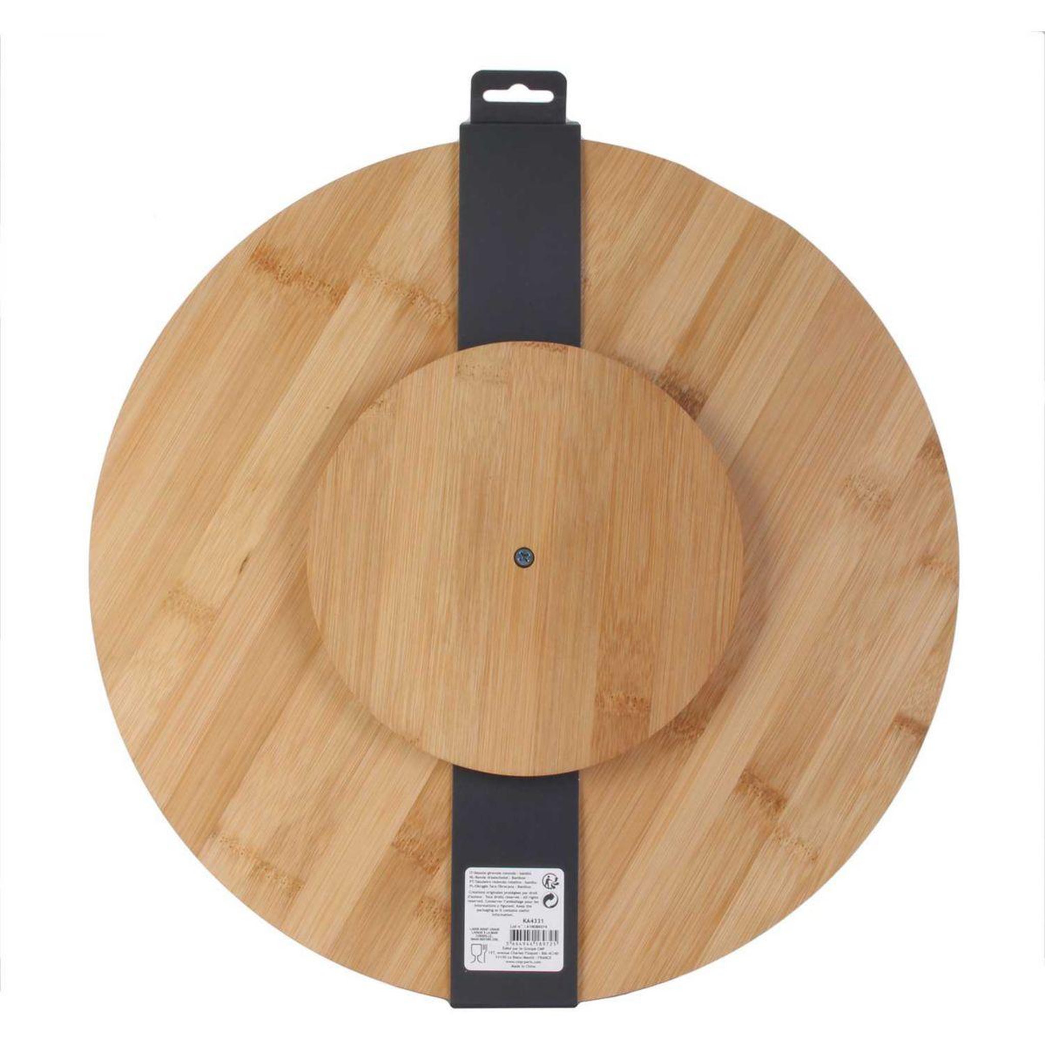 Voir la diapositive 5 : COOK CONCEPT Plateau rond tournant en bambou m12 - 35cm