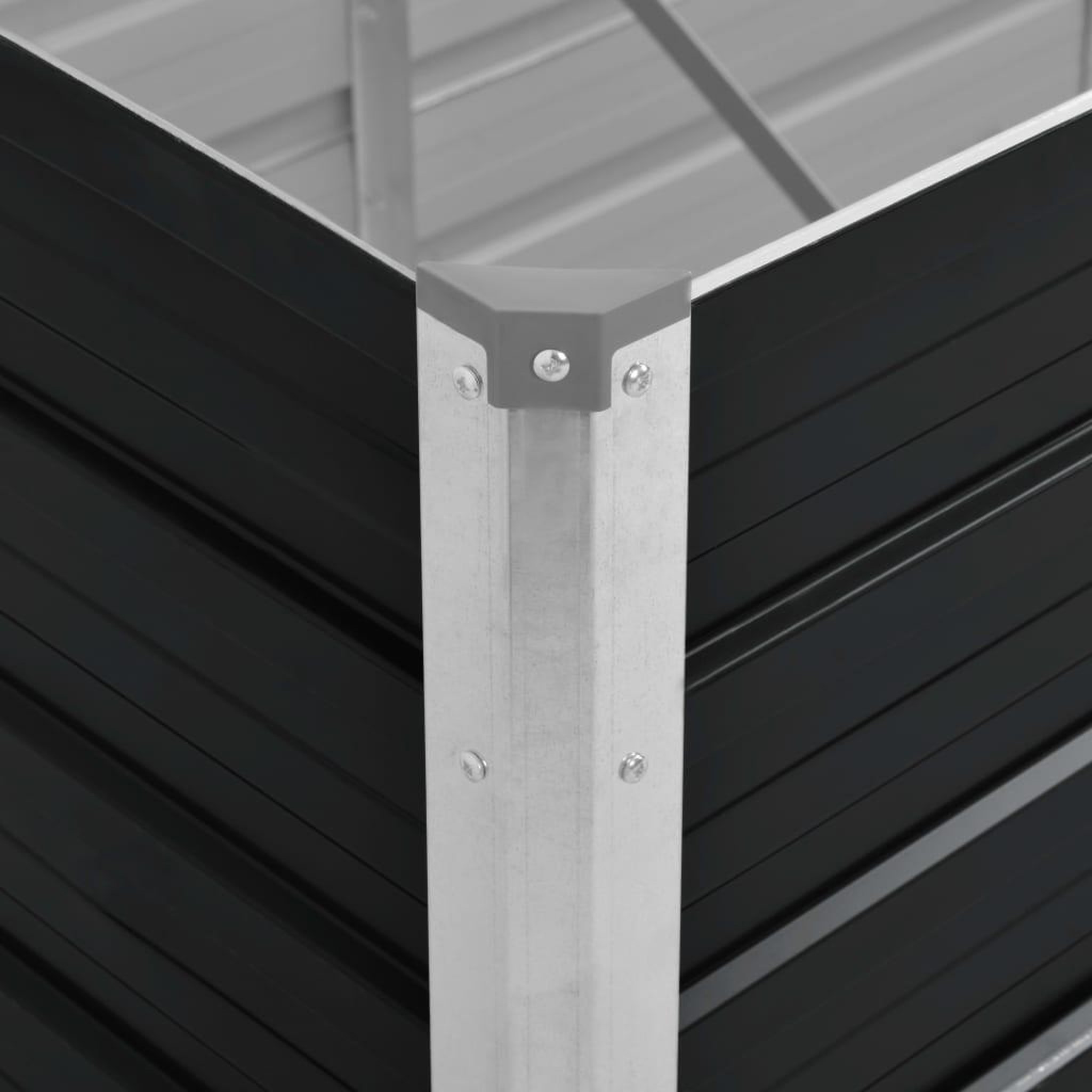 Voir la diapositive 5 : VIDAXL Lit sureleve de jardin Anthracite 100x40x77 cm Acier galvanise
