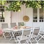 Voir la diapositive 2 : HESPERIDE Table de jardin pliante Azua en aluminium